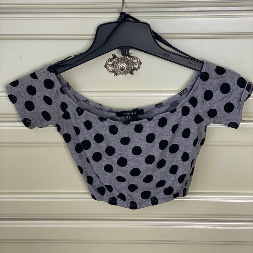 Off the shoulder crop top